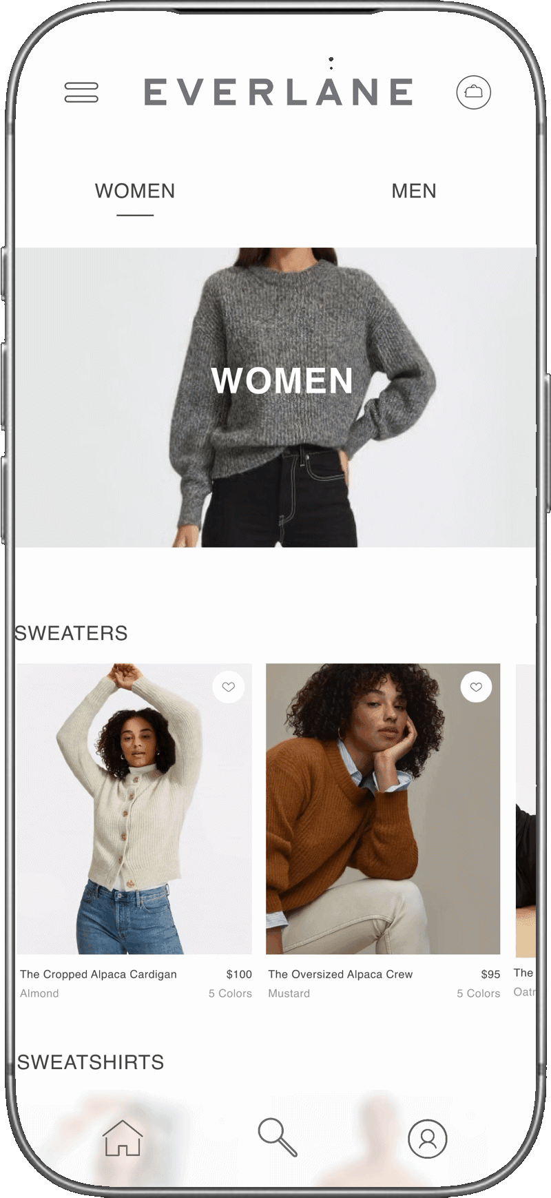 Everlane prototype — product discovery