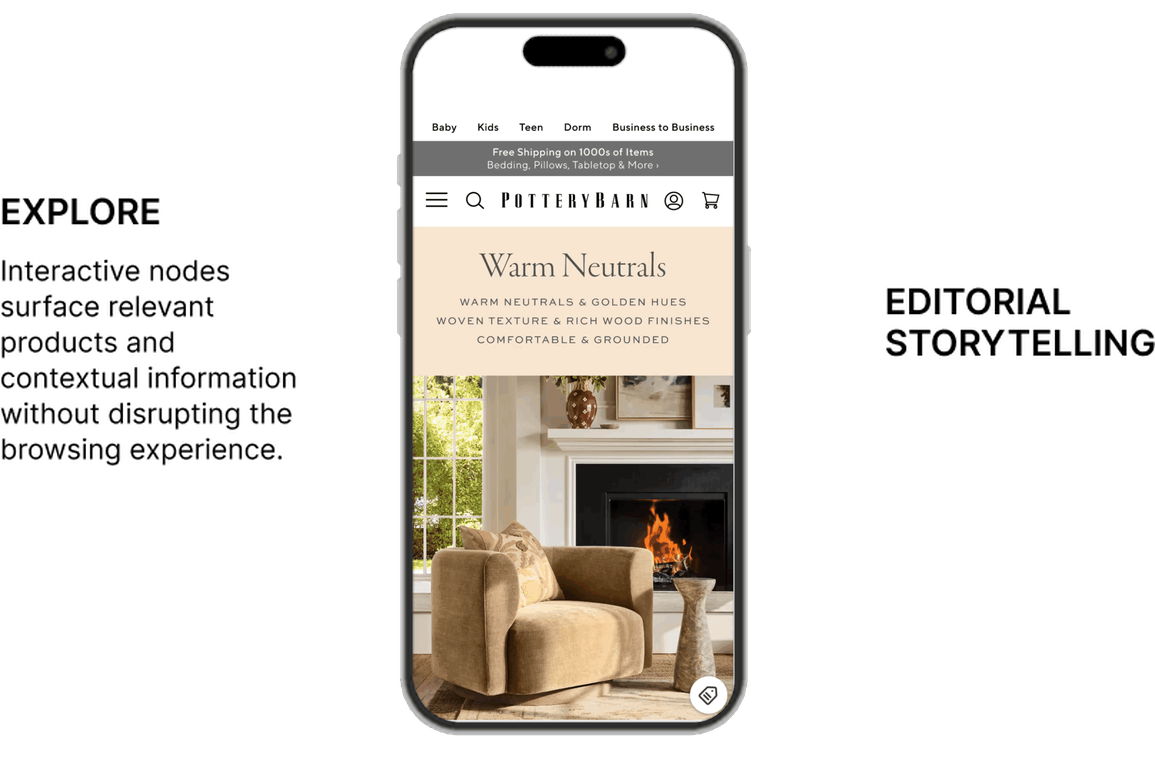 Pottery Barn mobile prototype