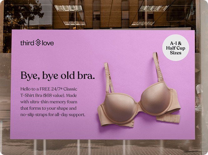 ThirdLove billboard signage