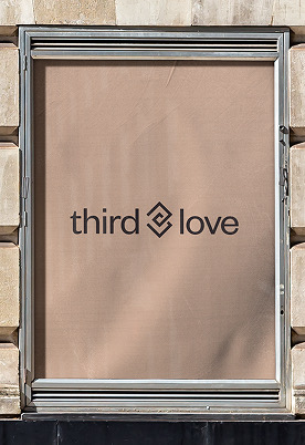 ThirdLove logo billboard