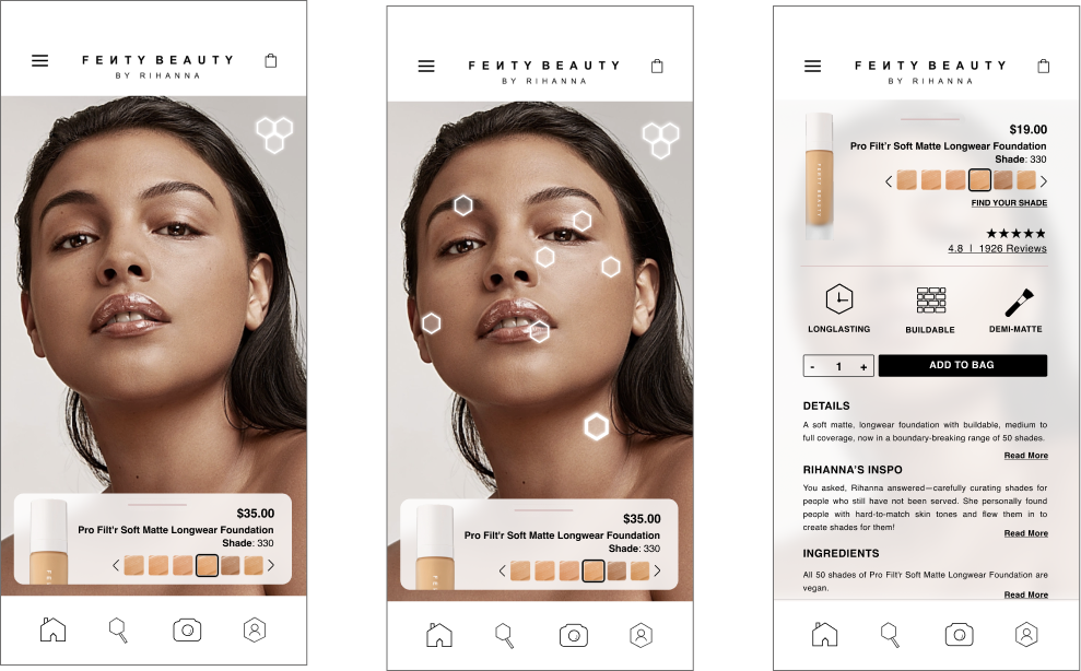 Fenty Beauty brand meets experience screens