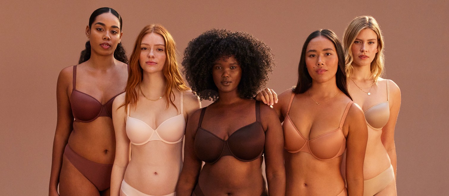 ThirdLove campaign hero with models wearing the bra launch collection